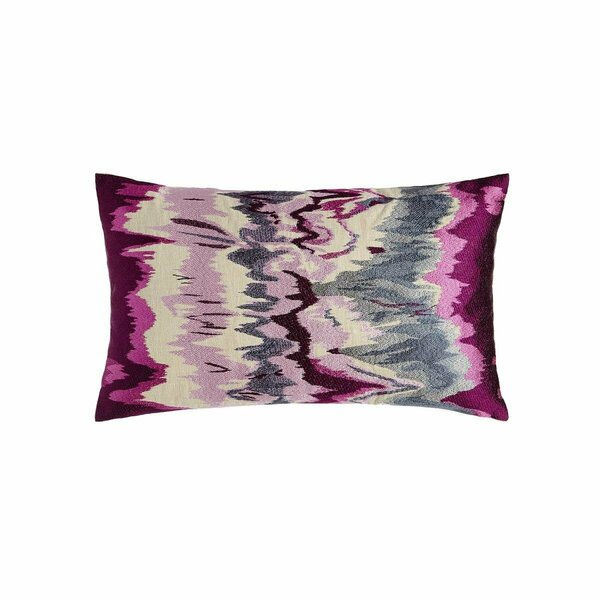 Puesta En Escena 14 x 24 in. Seismograph Embroidered Pillow, Plum 2112477